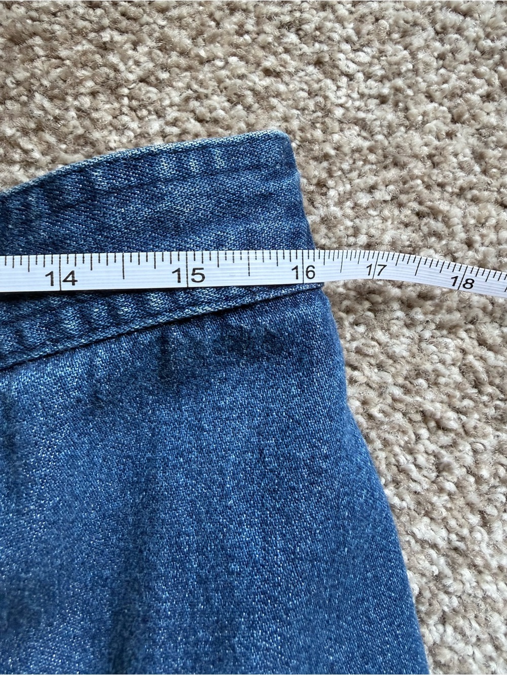 Jantzen denim maxi skirt - vintage - Picture 5 of 6